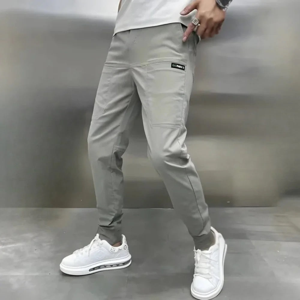 ROUSSEL PARIS | PANTALON CARGO ÉLASTIQUE POUR HOMME PREMIUM