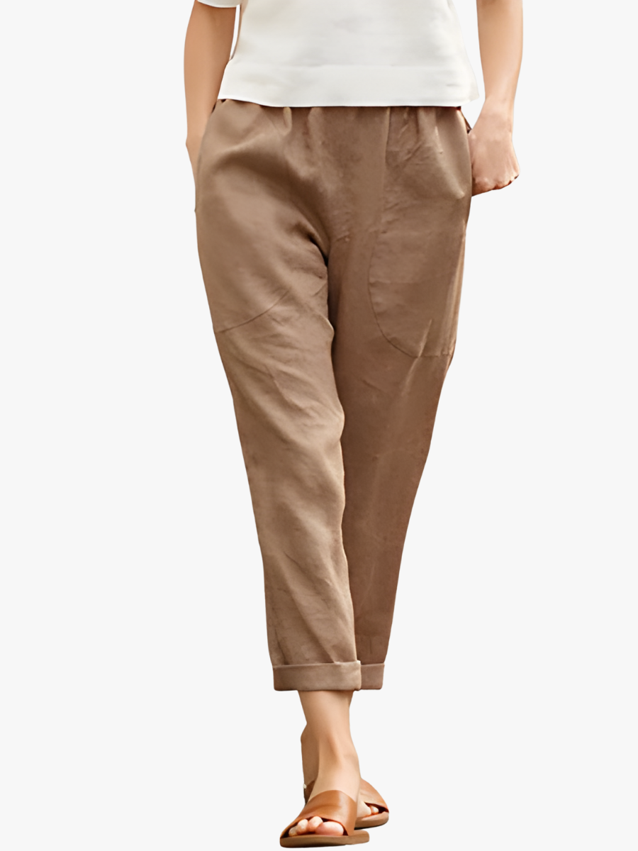 ROUSSEL PARIS | PANTALON DROIT D'ÉTÉ POUR FEMMES