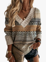 ROUSSEL PARIS | PULL TRICOT PATCHWORK POUR FEMMES