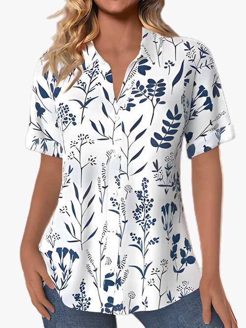 MOREAU LYON | BLOUSE IMPRIMÉE FEUILLES POUR FEMMES