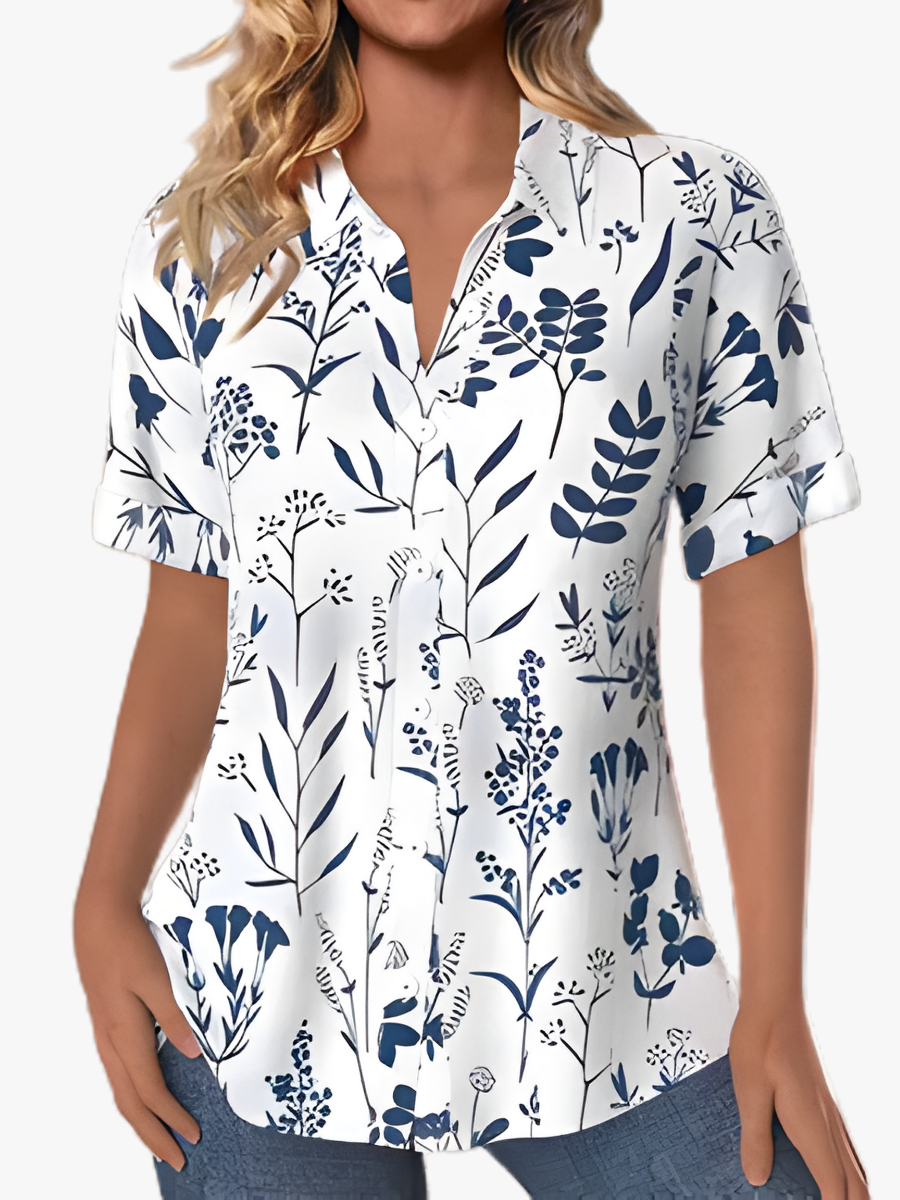 MOREAU LYON | BLOUSE IMPRIMÉE FEUILLES POUR FEMMES