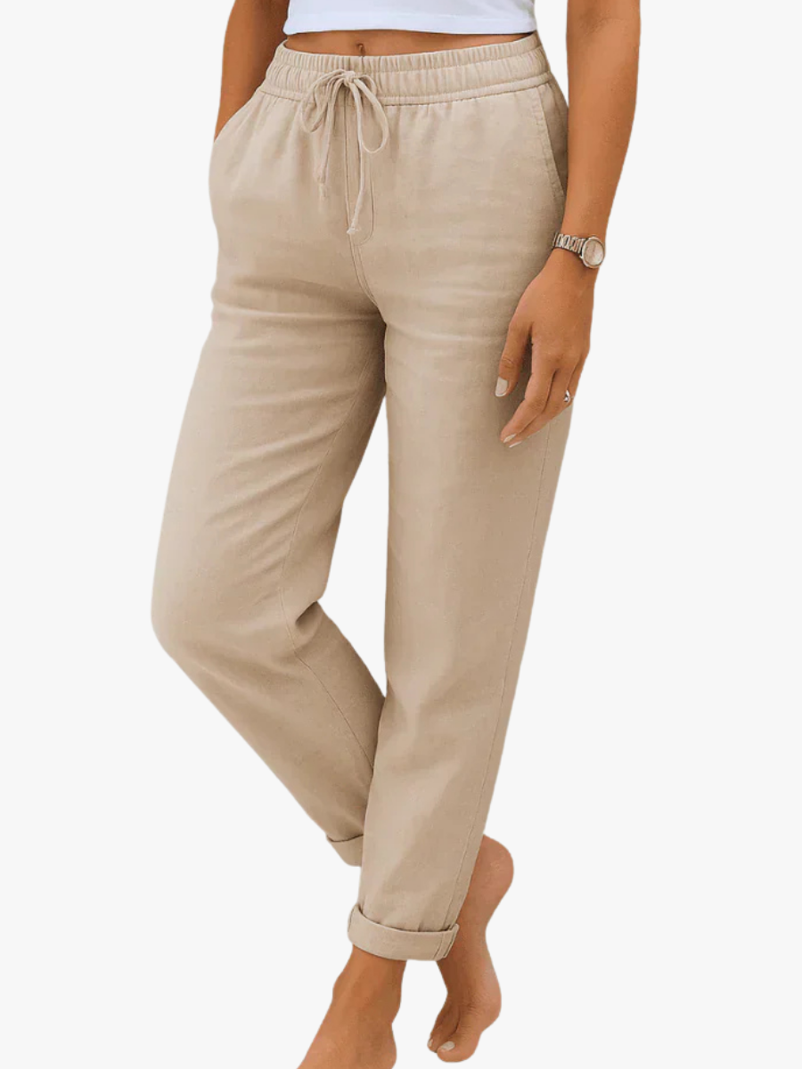 ROUSSEL PARIS | PANTALON EN LIN EXTENSIBLE POUR FEMMES