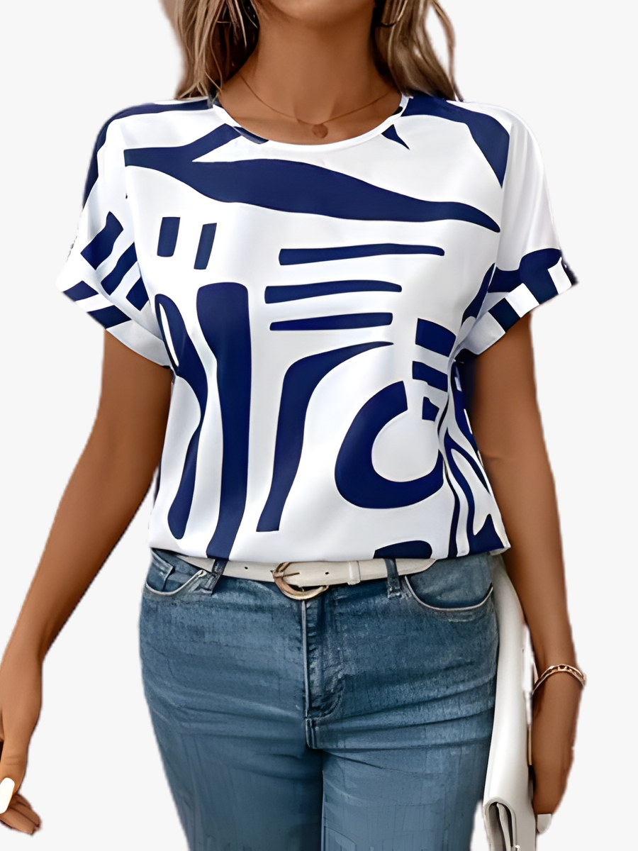 ROUSSEL PARIS | T-SHIRT IMPRIMÉ ABSTRAIT POUR FEMMES
