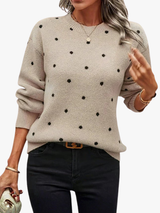 ROUSSEL PARIS | PULL EN MAILLE À POIS POUR FEMME