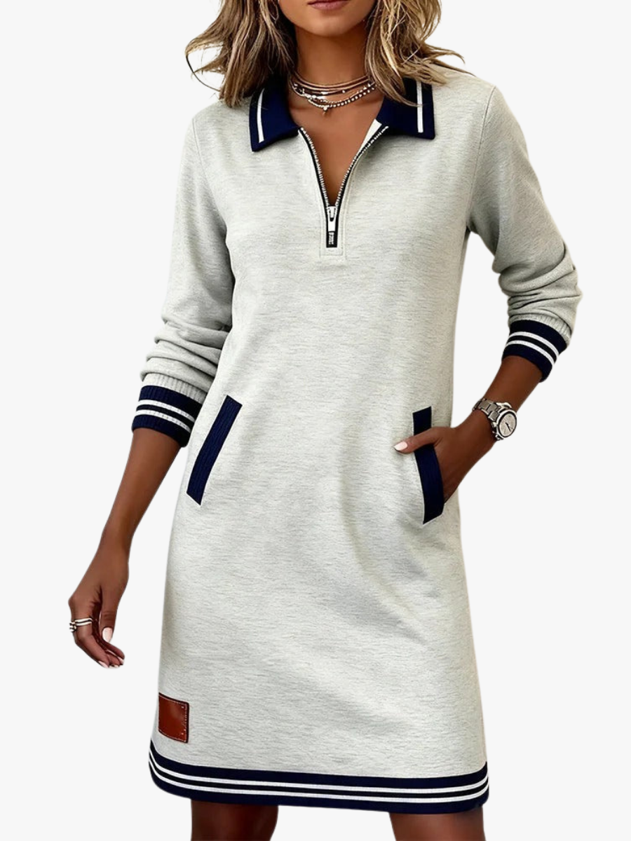 MOREAU LYON | ROBE COL ZIPPÉE POUR FEMME