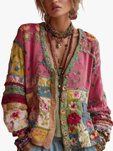 ROUSSEL PARIS | GILET EN PATCHWORK FLORAL POUR FEMMES