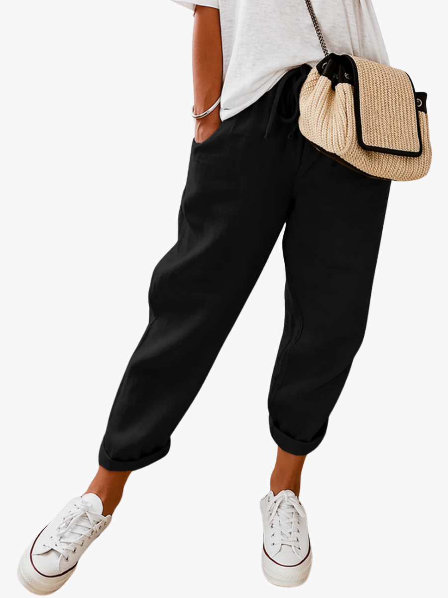 ROUSSEL PARIS | PANTALON LIN DÉTENDU POUR FEMMES