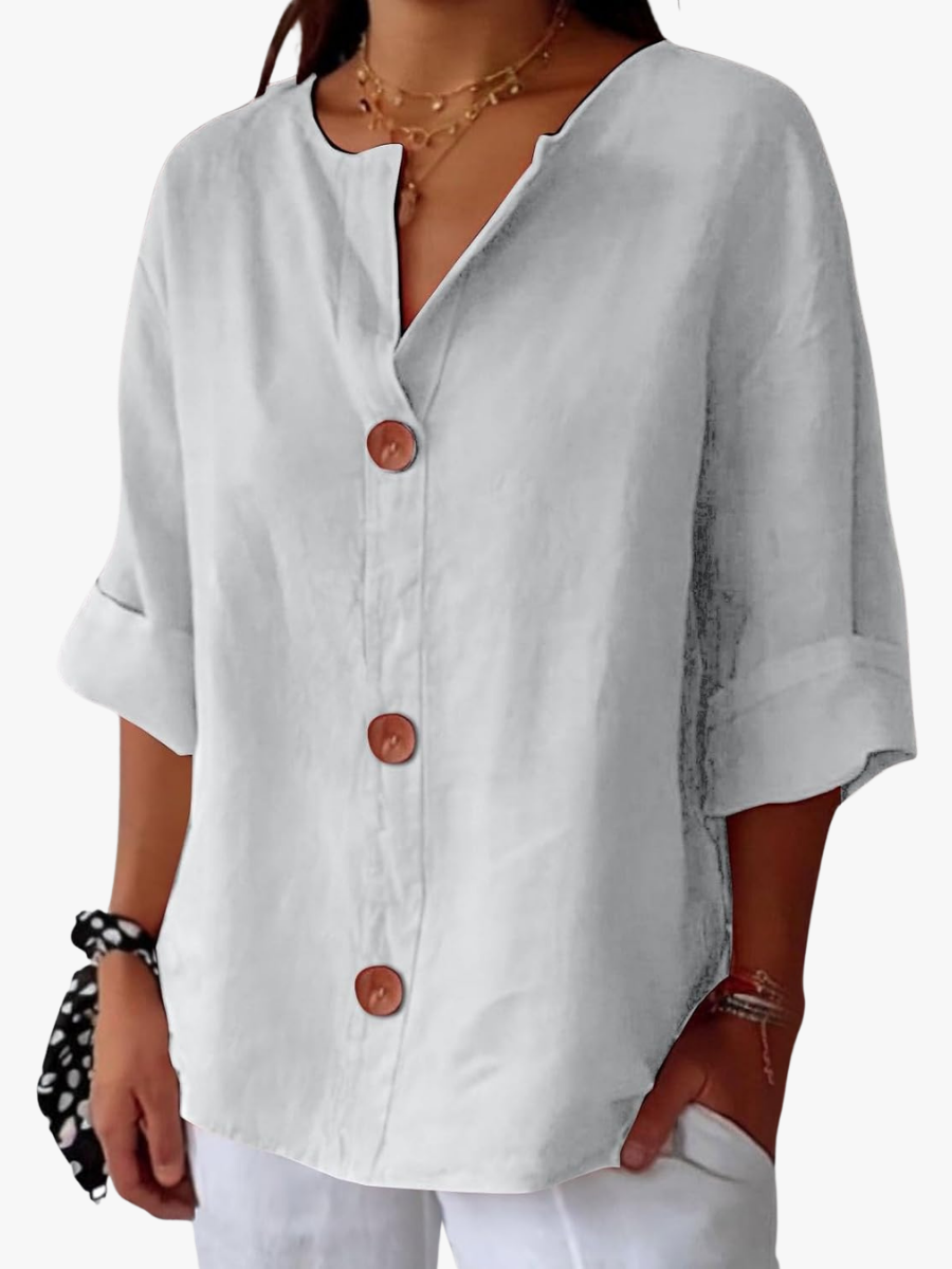 ROUSSEL PARIS | CHEMISE À COL EN V POUR FEMMES