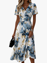 ROUSSEL PARIS | ROBE MIDI FLORALE MODERNE POUR FEMMES