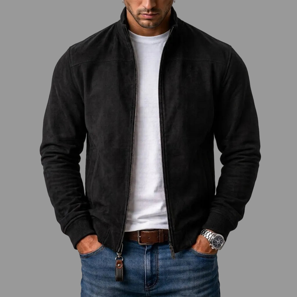 ROUSSEL PARIS | Blouson bomber en cuir brossé