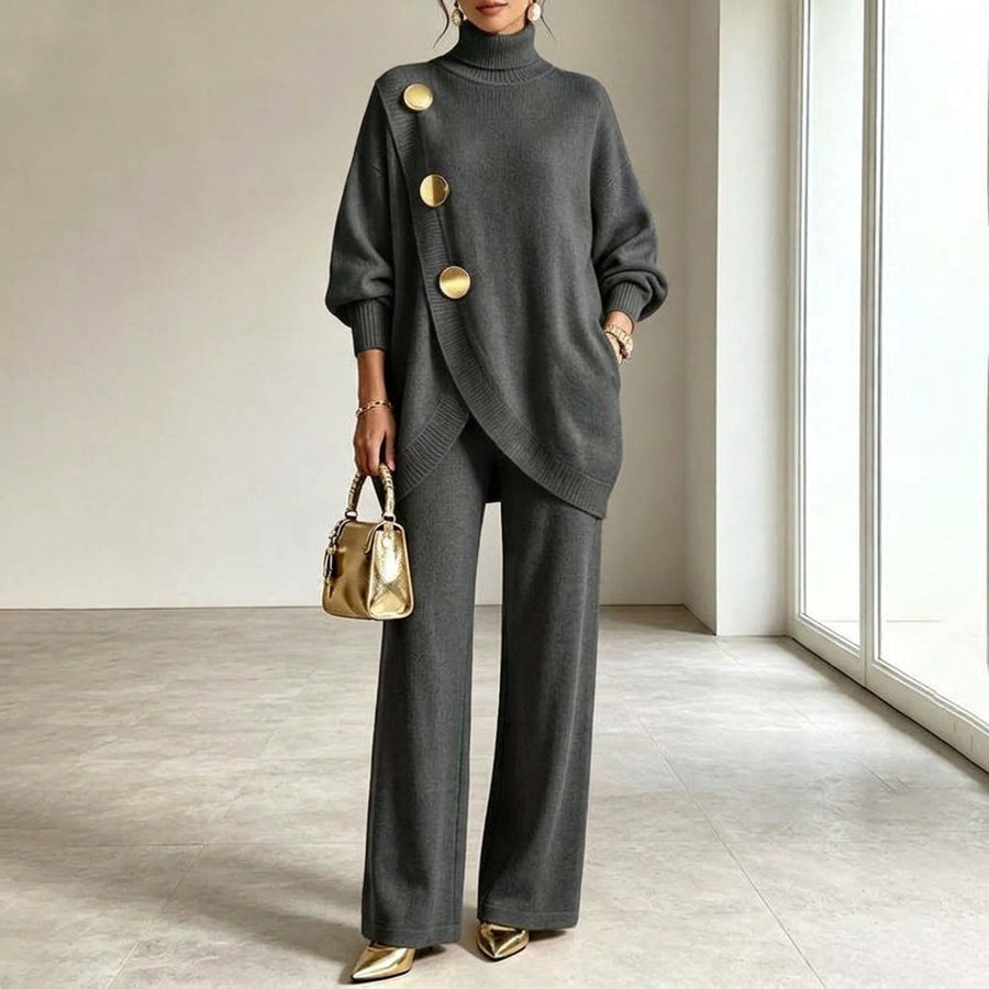 ROUSSEL PARIS | Ensemble en maille col roulé et pantalon large
