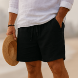 ROUSSEL PARIS | Short en Lin Élégant à Ceinture Élastique