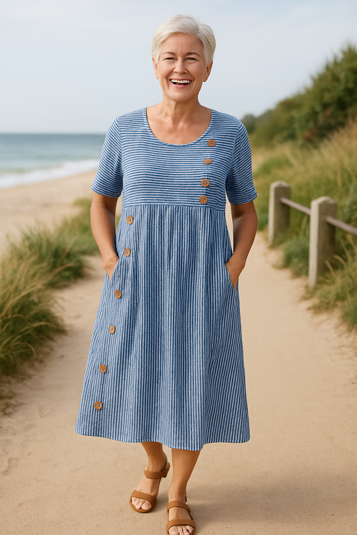 ROUSSEL PARIS | ROBE MIDI A-LINE POUR FEMMES