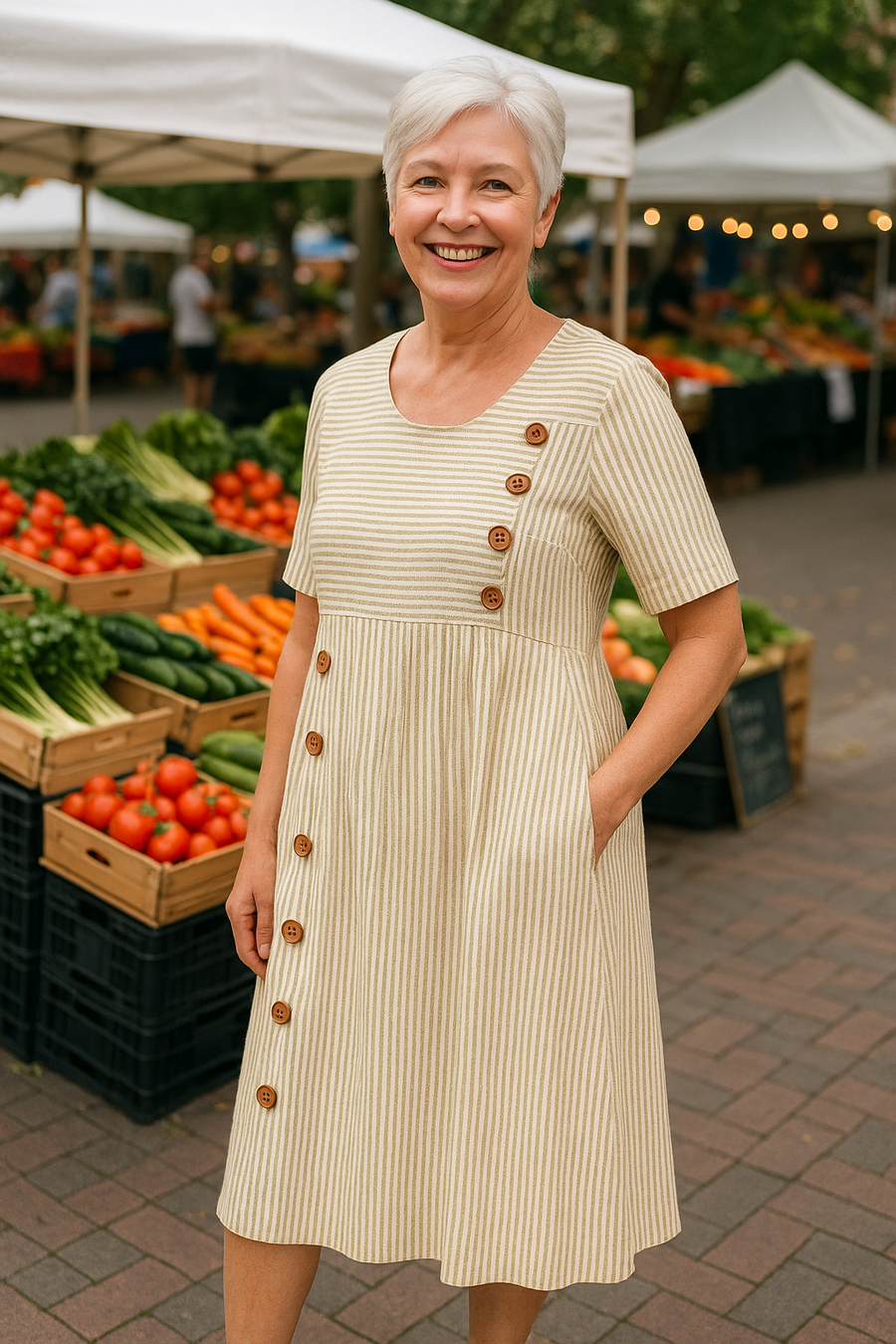 MOREAU LYON | ROBE MIDI A-LINE POUR FEMMES