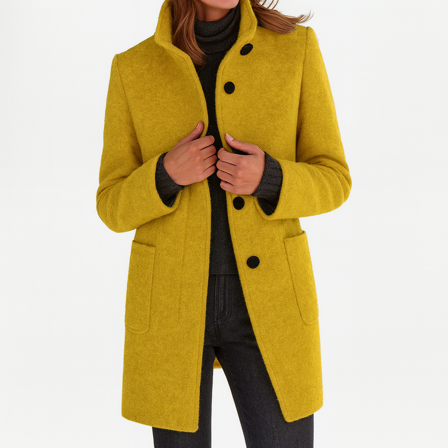 ROUSSEL PARIS | Manteau en Laine à Col Montant