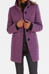ROUSSEL PARIS | Manteau en Laine à Col Montant