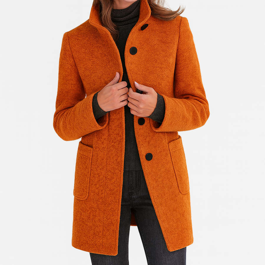 ROUSSEL PARIS | Manteau en Laine à Col Montant