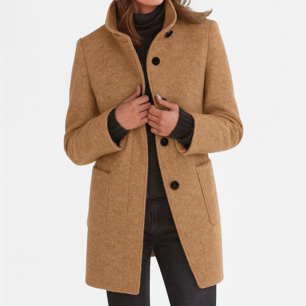 ROUSSEL PARIS | Manteau en Laine à Col Montant