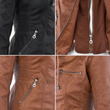 ROUSSEL PARIS | Veste en Cuir Robuste et Élégante