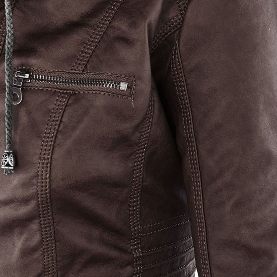 ROUSSEL PARIS | Veste en Cuir Robuste et Élégante