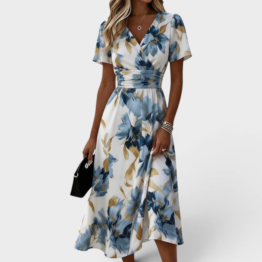 ROUSSEL PARIS | ROBE MIDI FLORALE MODERNE POUR FEMMES
