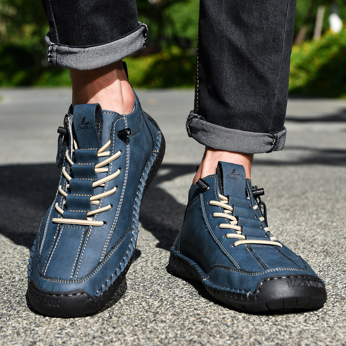 ROUSSEL PARIS | CHAUSSURES EN NABUK AVEC ZIP POUR HOMME