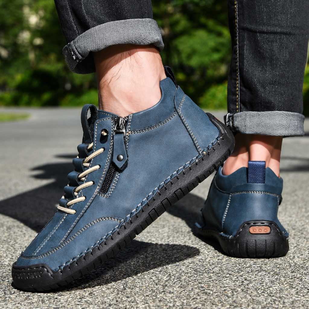 LAURENT MONACO | CHAUSSURES EN NABUK AVEC ZIP POUR HOMME