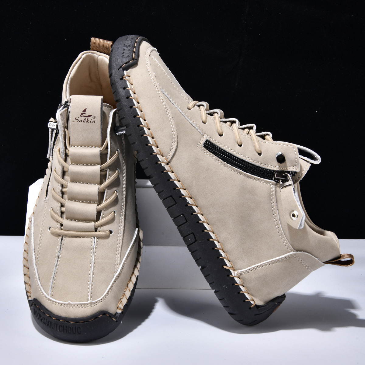 ROUSSEL PARIS | CHAUSSURES EN NABUK AVEC ZIP POUR HOMME