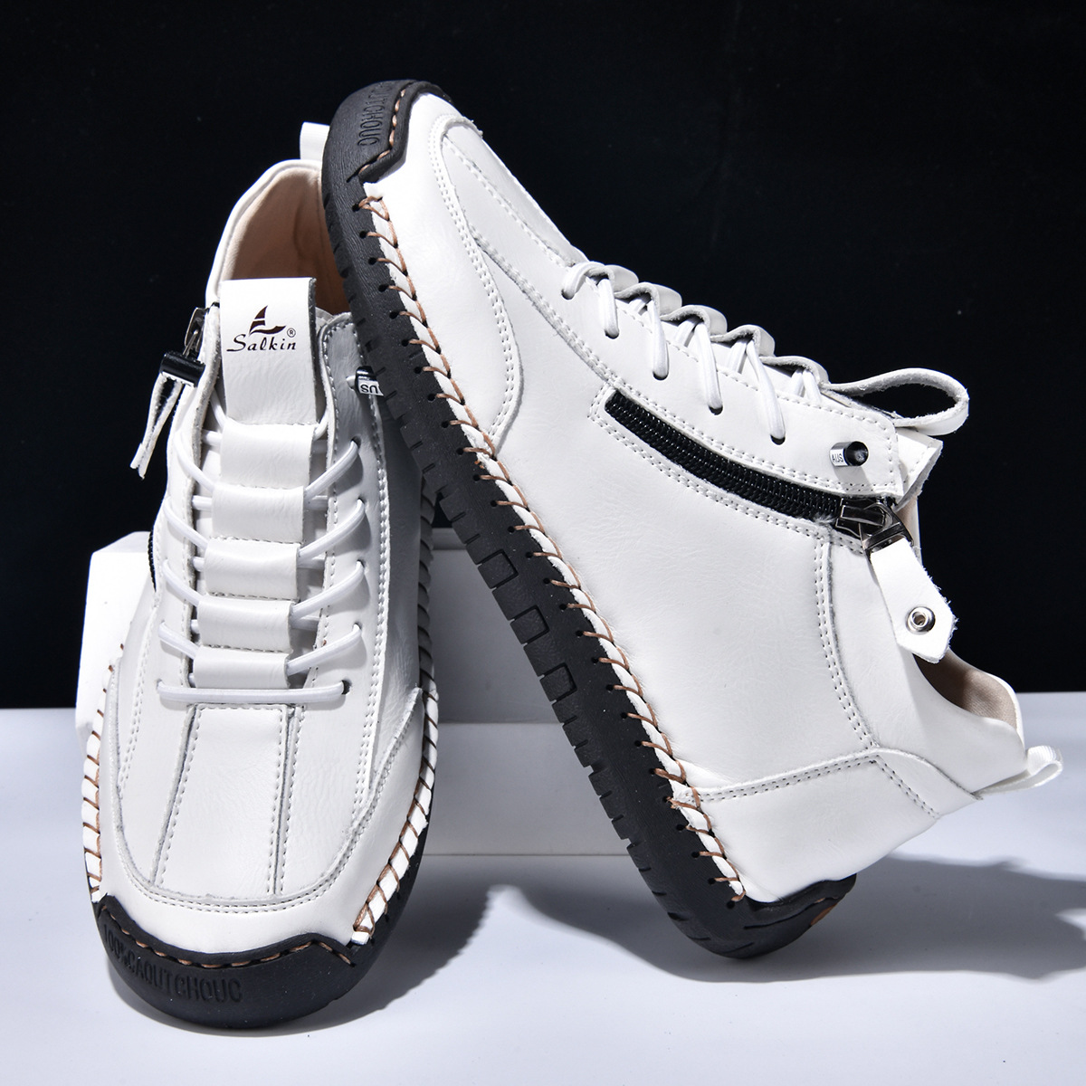 ROUSSEL PARIS | CHAUSSURES EN NABUK AVEC ZIP POUR HOMME