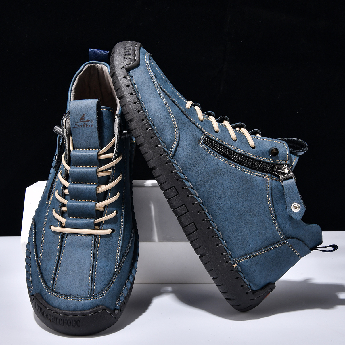 ROUSSEL PARIS | CHAUSSURES EN NABUK AVEC ZIP POUR HOMME