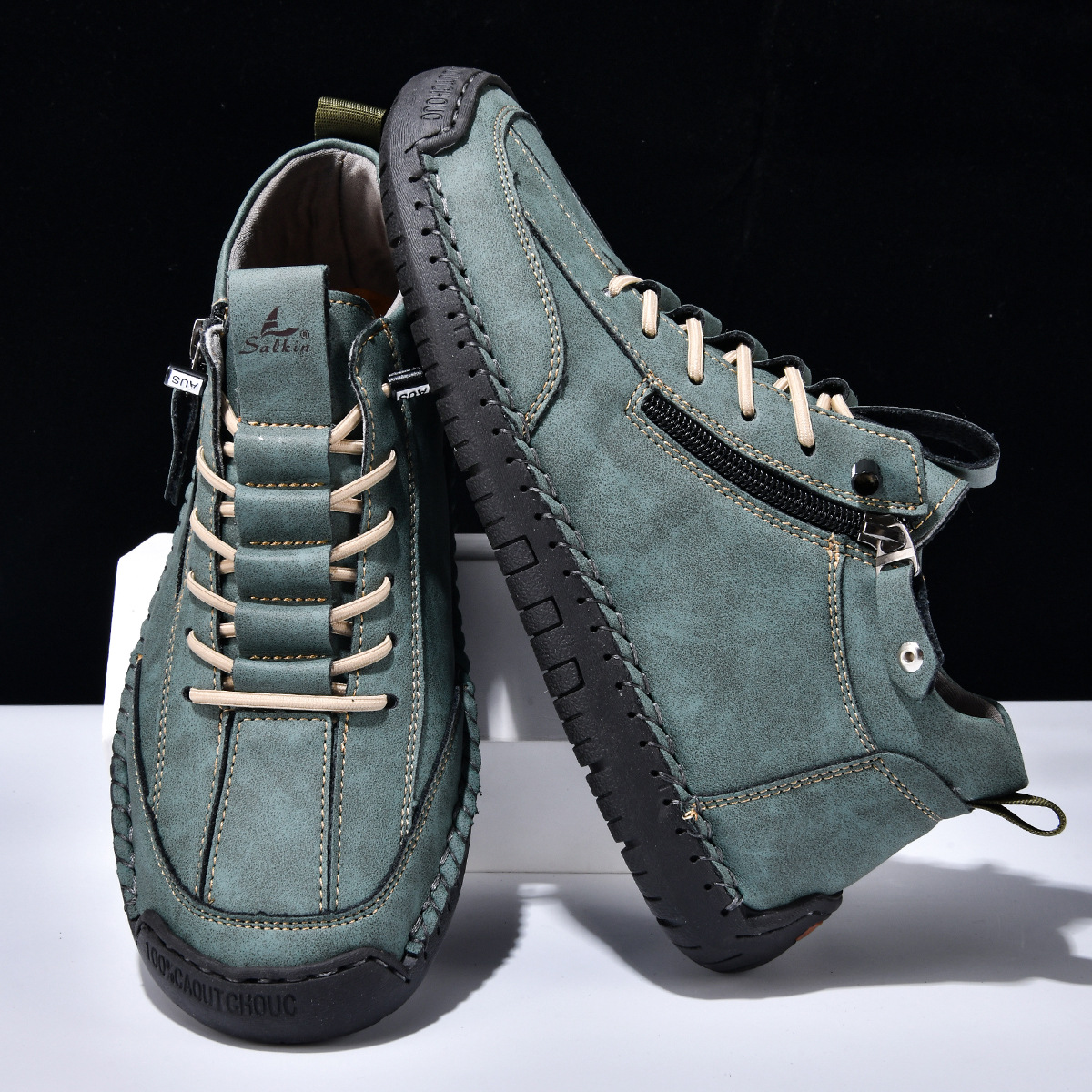 ROUSSEL PARIS | CHAUSSURES EN NABUK AVEC ZIP POUR HOMME
