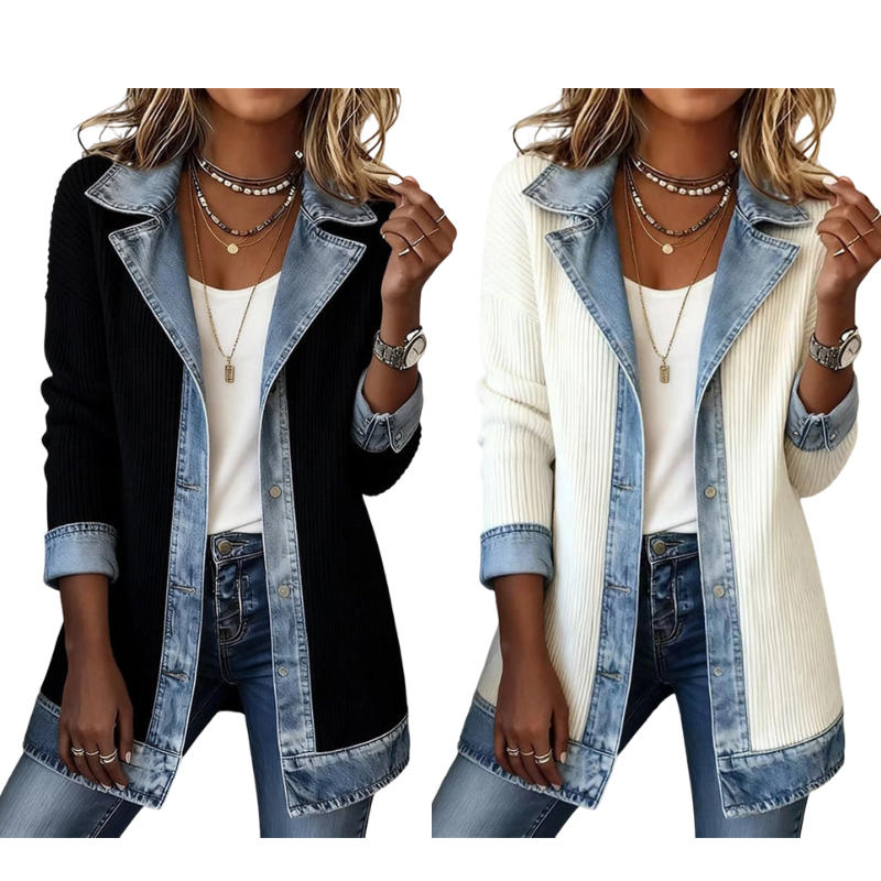 ROUSSEL PARIS | Cardigan avec détails en denim