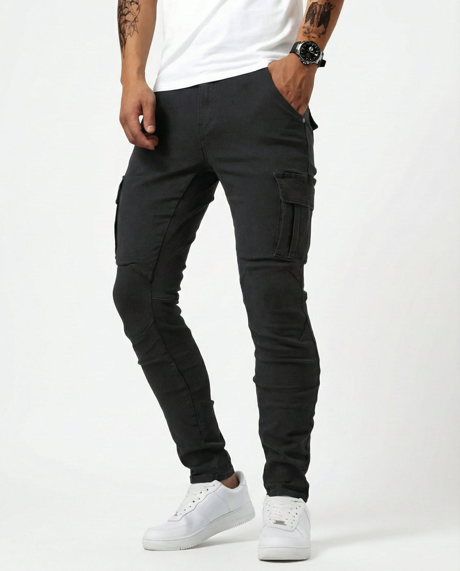 ROUSSEL PARIS | Pantalon Cargo Marine Élastique