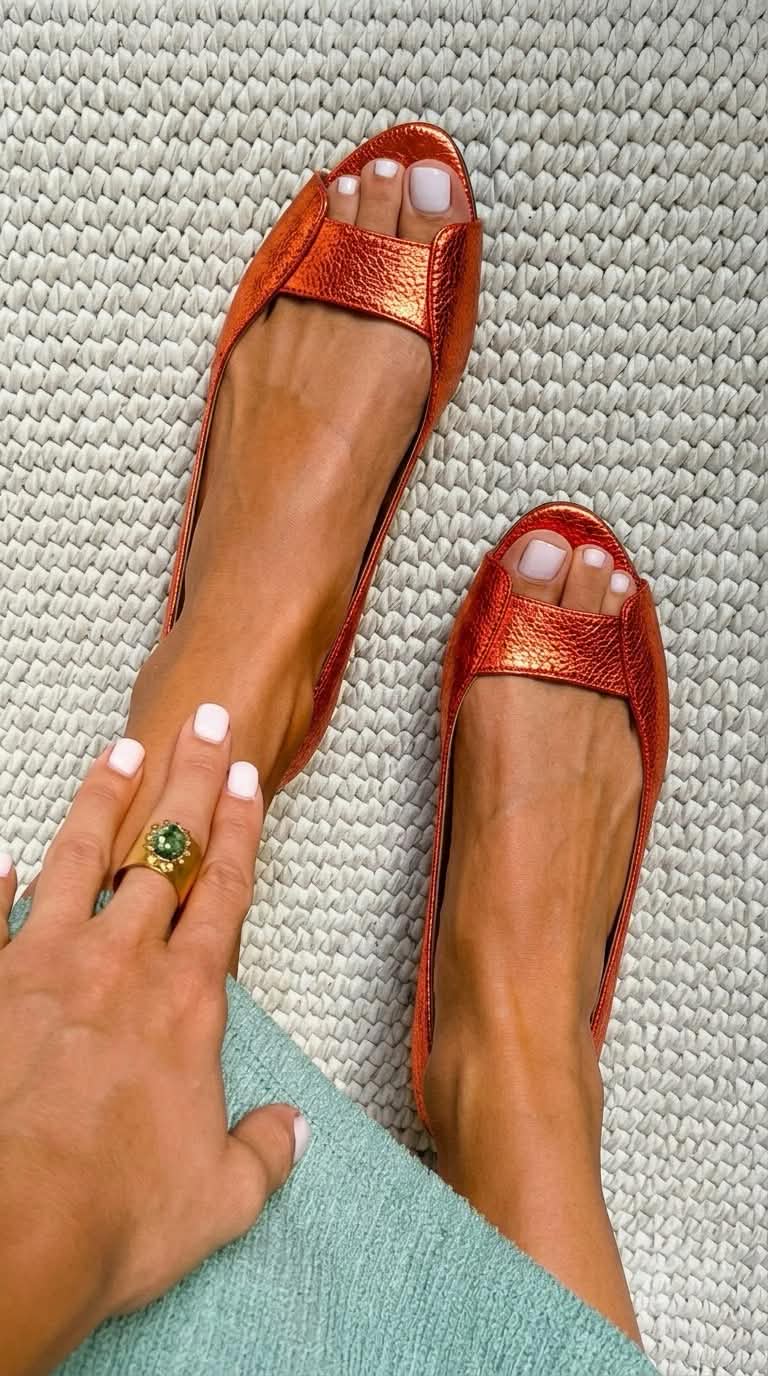ROUSSEL PARIS | Sandales Dorées Confort Chic