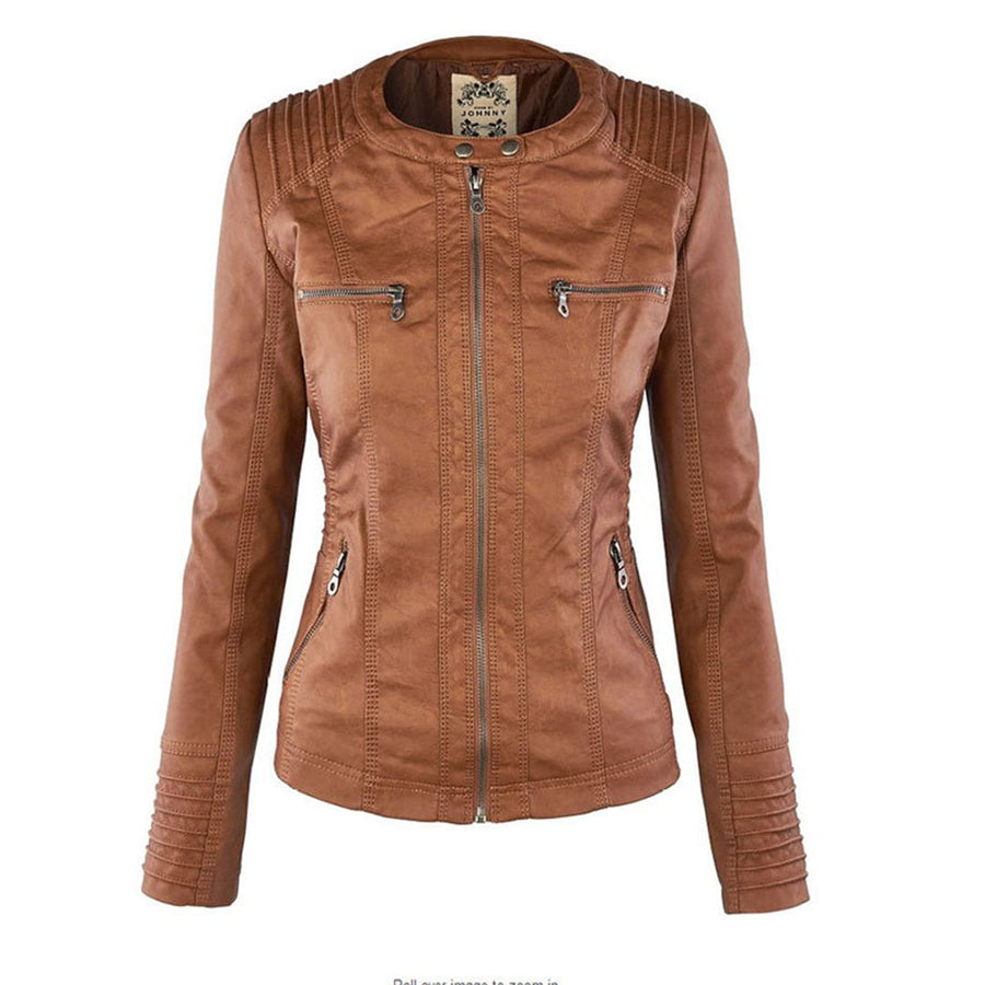 ROUSSEL PARIS | Veste en Cuir Robuste et Élégante