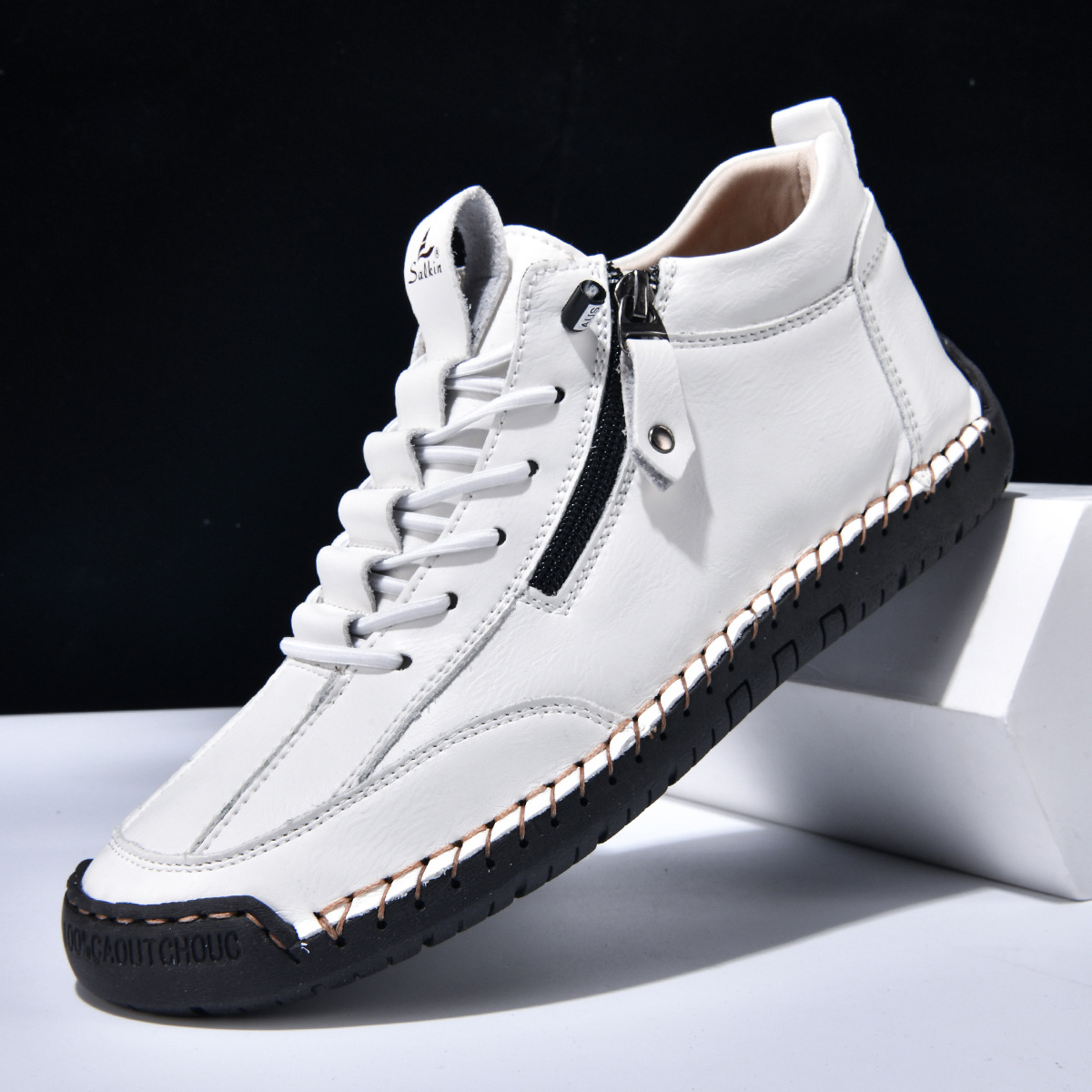 ROUSSEL PARIS | CHAUSSURES EN NABUK AVEC ZIP POUR HOMME