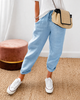 MOREAU LYON | PANTALON LIN DÉTENDU POUR FEMMES