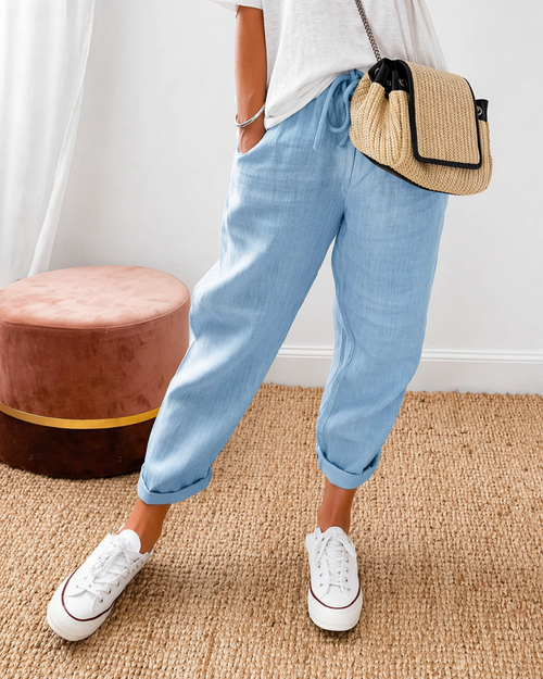 ROUSSEL PARIS | PANTALON LIN DÉTENDU POUR FEMMES