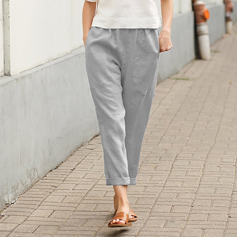 ROUSSEL PARIS | PANTALON DROIT D'ÉTÉ POUR FEMMES