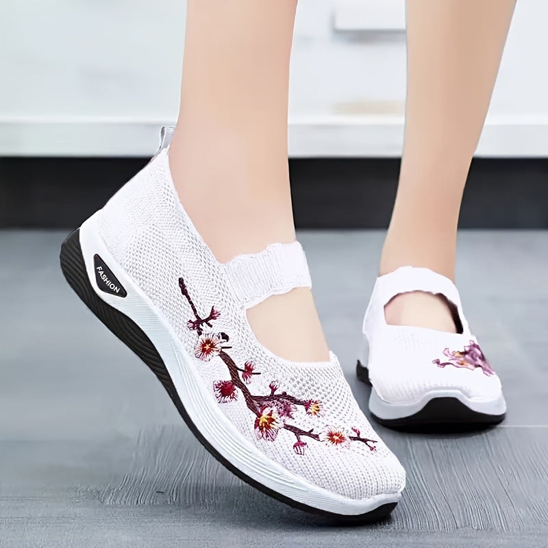 ROUSSEL PARIS | BASKETS FLORALE EMBROIDÉES POUR FEMMES