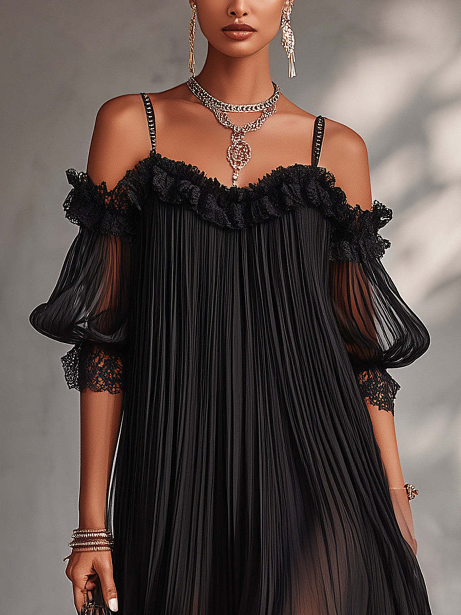 ROUSSEL PARIS | Robe Longue Chiffon Col V