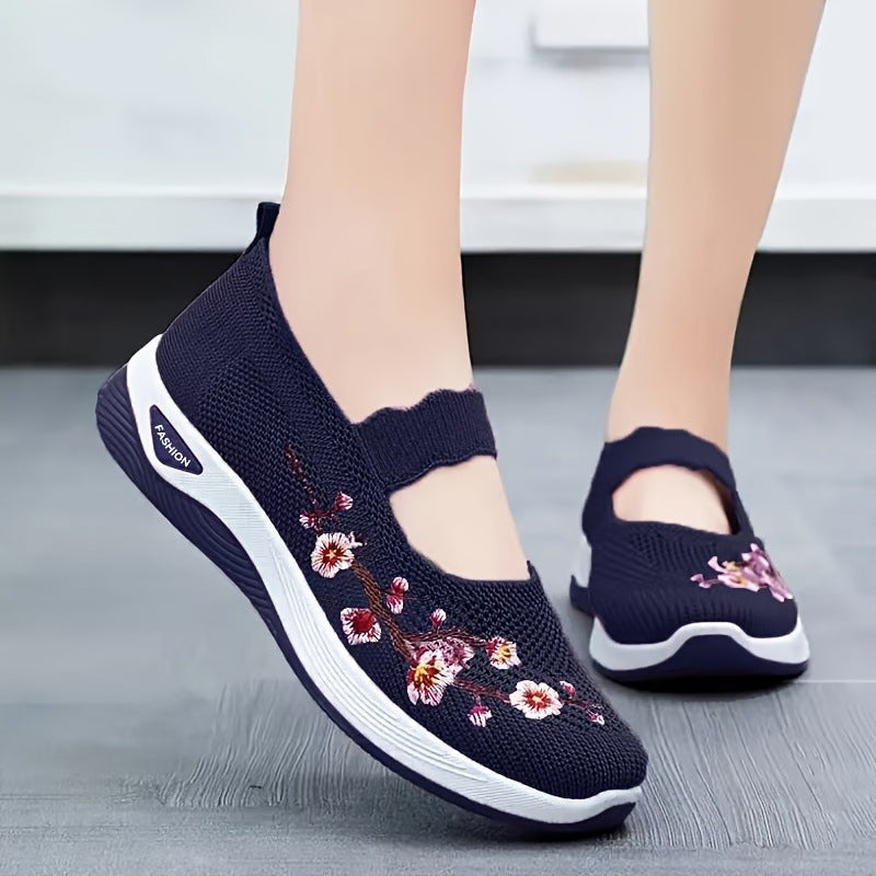 ROUSSEL PARIS | BASKETS FLORALE EMBROIDÉES POUR FEMMES