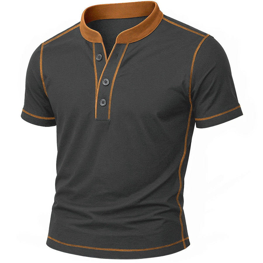 OLIVIER | CHEMISE HENLEY AVEC BORD EMBER