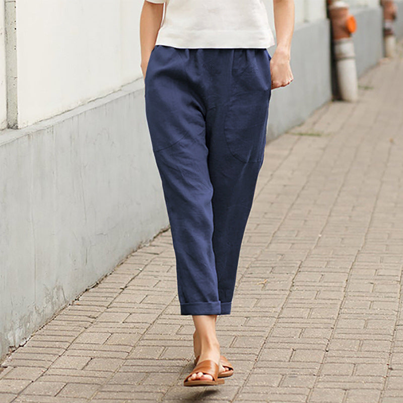 ROUSSEL PARIS | PANTALON DROIT D'ÉTÉ POUR FEMMES