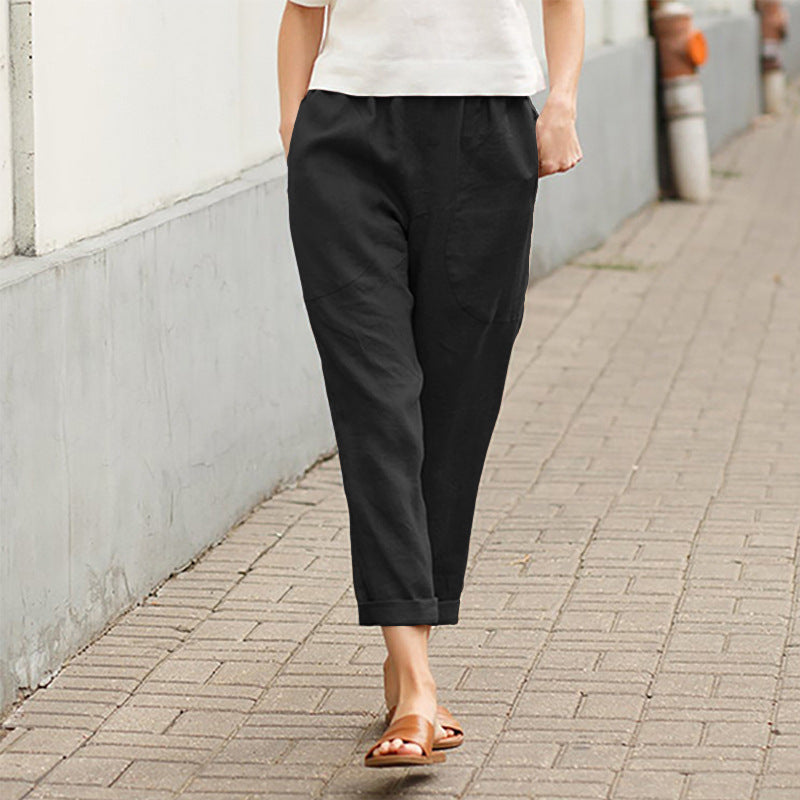ROUSSEL PARIS | PANTALON DROIT D'ÉTÉ POUR FEMMES