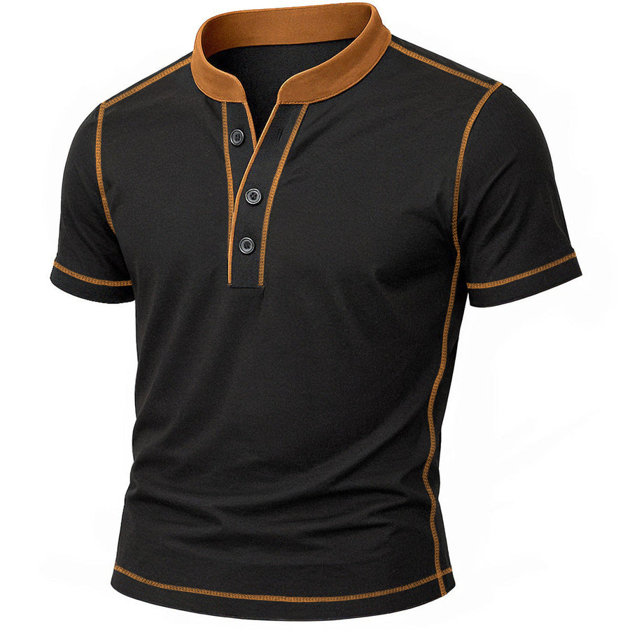 OLIVIER | CHEMISE HENLEY AVEC BORD EMBER