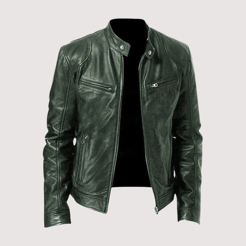 ROUSSEL PARIS | VESTE EN CUIR HAUT DE GAMME ÉLÉGANTE POUR HOMME