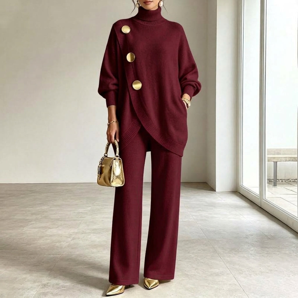 ROUSSEL PARIS | Ensemble en maille col roulé et pantalon large