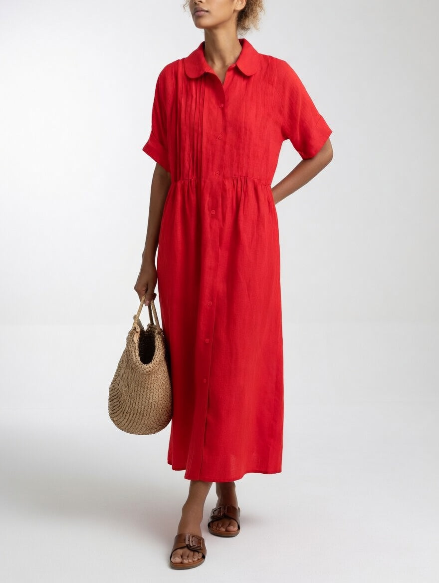 ROUSSEL PARIS | Robe chemise fluide estivale