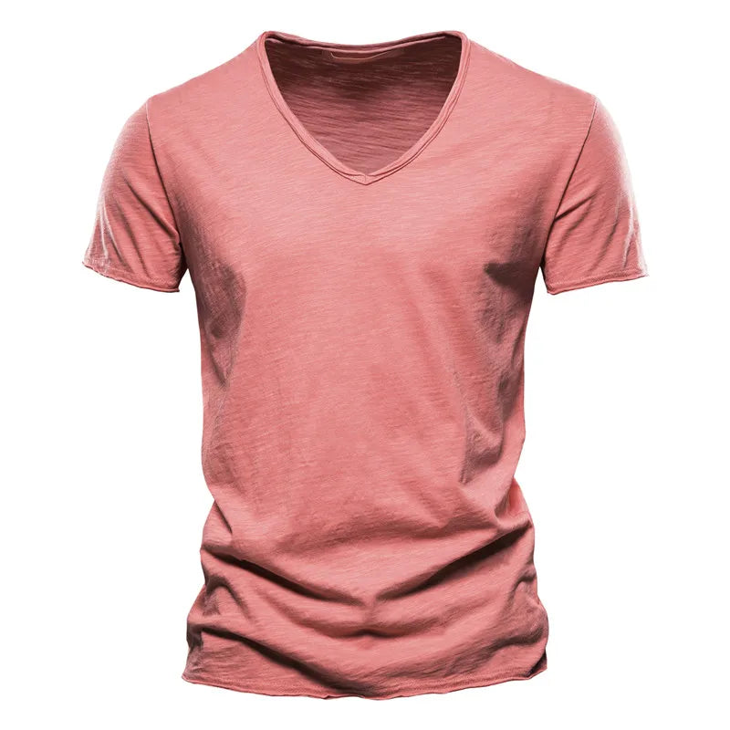 ROUSSEL PARIS | T-SHIRT COL V EN COTON POUR HOMME